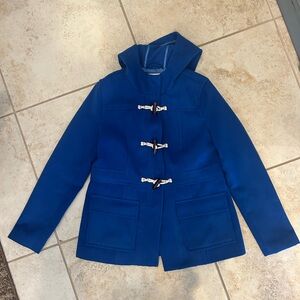 Old Navy Women's Blue Hooded Toggle Coat